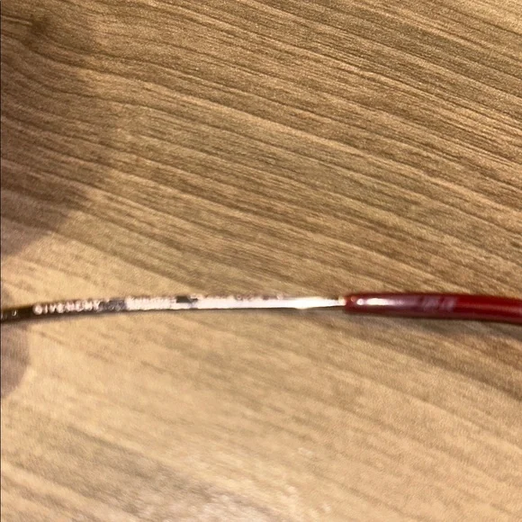 VINTAGE Givenchy GV38591 Silver Oval Wire Frames - Magenta Accents - Picture 6 of 6